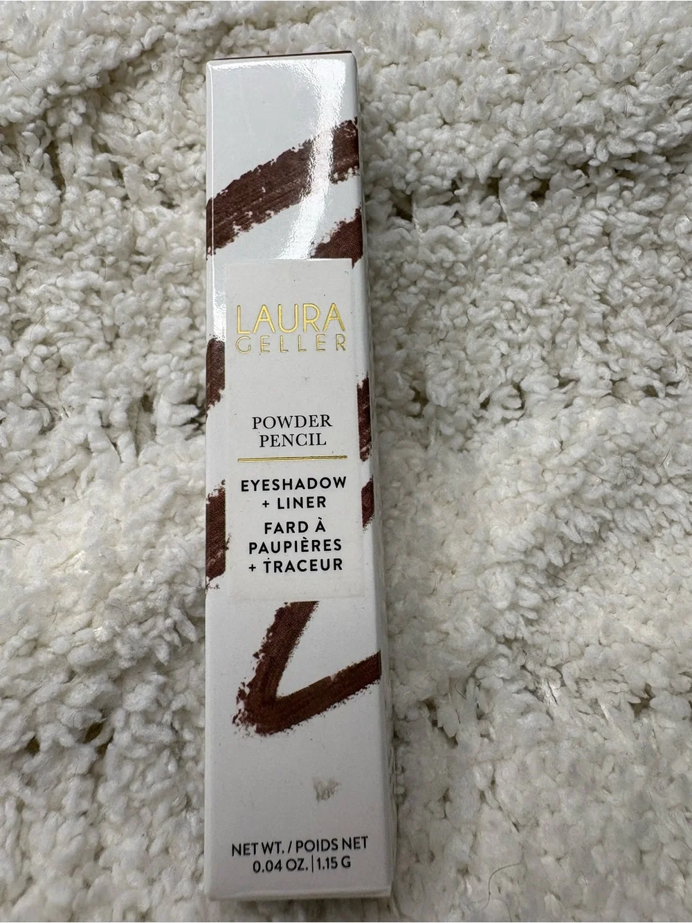 Laura Geller Powder Pencil Eyeshadow + Liner — Brown in Chocolate